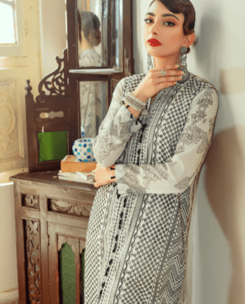 3 PCS CHIKANKARI EMBROIDERED LAWN SUIT LATEST COLLECTION 2022 (1038)