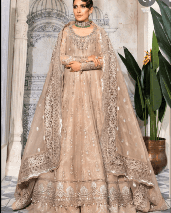 Maria B  MBROIDERED - Nude Pink (BD-2406) LATEST COLLECTION 2022