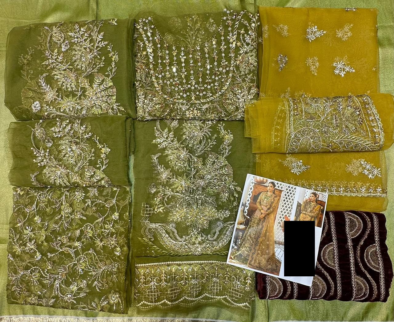 Buy Cotton Mehndi Designer Lehenga Choli Online
