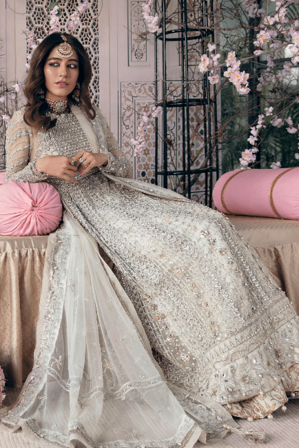 Bridal Pakistani Walima Maxi Dress in Ice Blue #BS651 | Pakistani bridal  dresses, Pakistani bridal wear, Pakistani maxi dresses