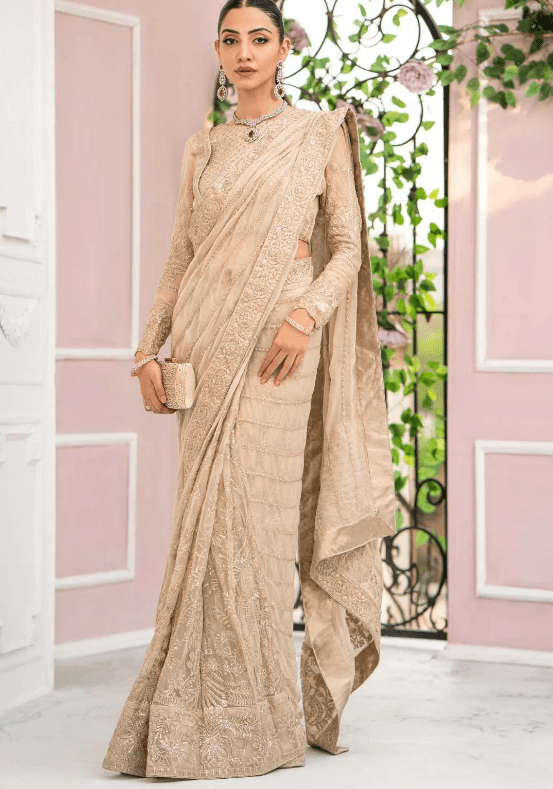Luxury Chiffon Embroidered Saree Collection 2023