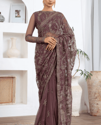 Net Sequins 06 Embroidered Saree Latest Collection 2023