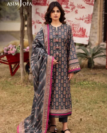 Asim Jofa AJGB-15 Lawn Printed Vol 4 Latest Collection 2024