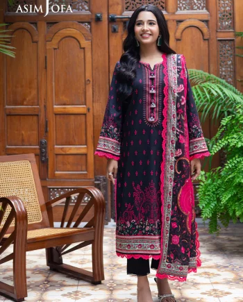Asim jofa AJRP-10 Lawn Stitched Printed Suit