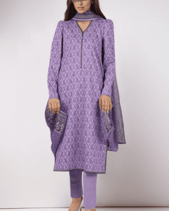 Purple Pakistani Lawn Suit