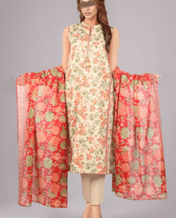 Floral Print Lawn Suit