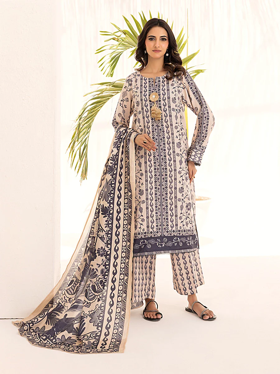 beige eid dress Beige Colored Silk Kameez Trouser Pakistani Eid Dress Online CUSTOM SIZES main image 1