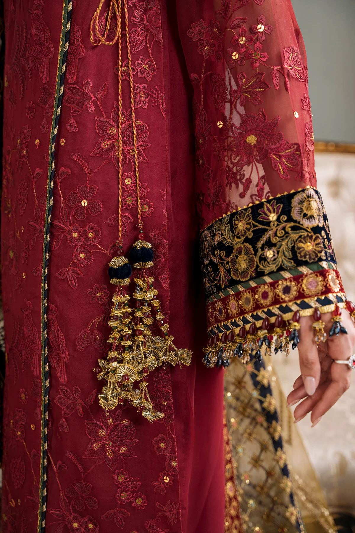 Baroque PK EMBROIDERED CHIFFON CH12-07 Party Wear Dress