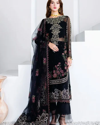 Chiffon fabric outfit SK-009 front USA – Salai Karai