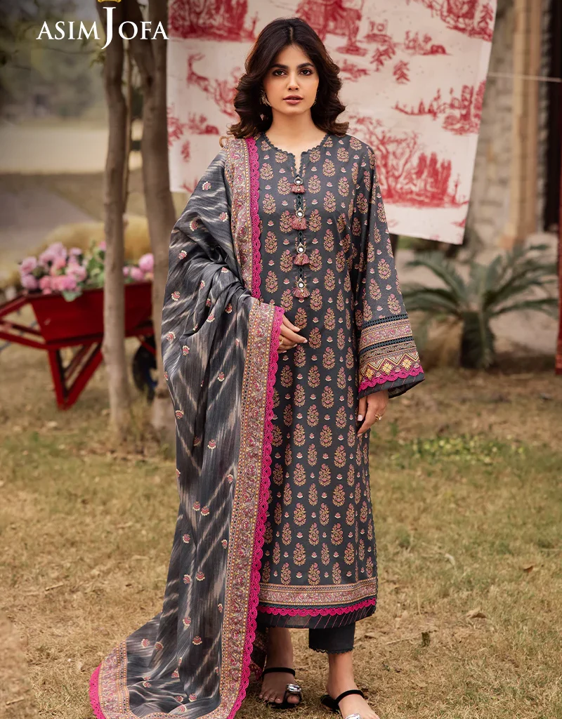 Asim Jofa AJGB-15 Lawn Printed Vol 4 Latest Collection 2024
