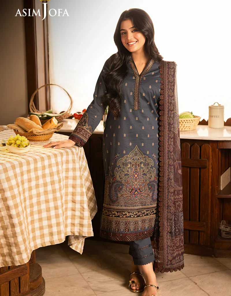 Asim Jofa AJGB-12 Lawn Printed Vol 4 Latest Collection 2024