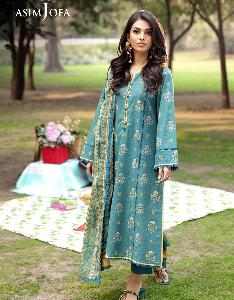 Asim Jofa AJGB-18 Lawn Printed Vol 4 Latest Collection 2024