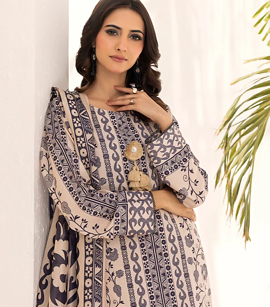 Alternative view of Get Asim Jofa 02B Beige Eid Collection Dress Online in USA