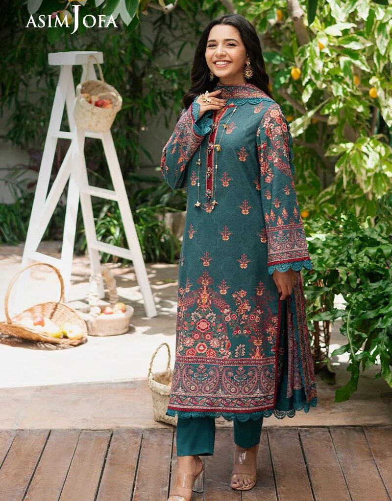 Asim Jofa AJGB-19 Lawn Printed Vol 4 Latest Collection 2024