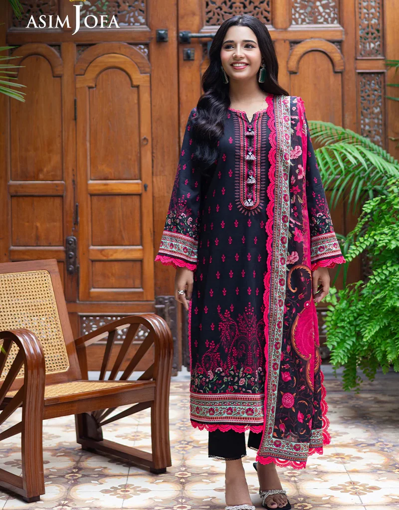 Asim jofa AJRP-10 Lawn Stitched Printed Suit