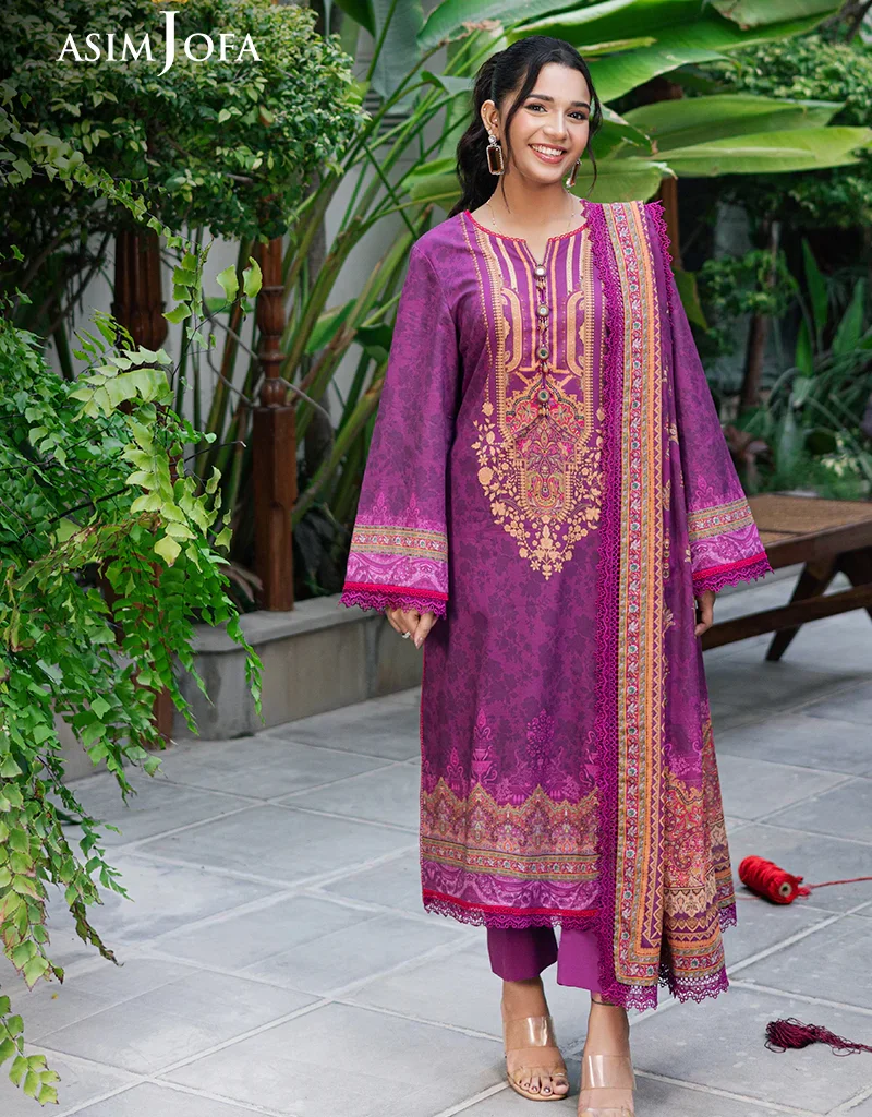 Asim Jofa Formal Wear Stitched Lawn Printed Suit