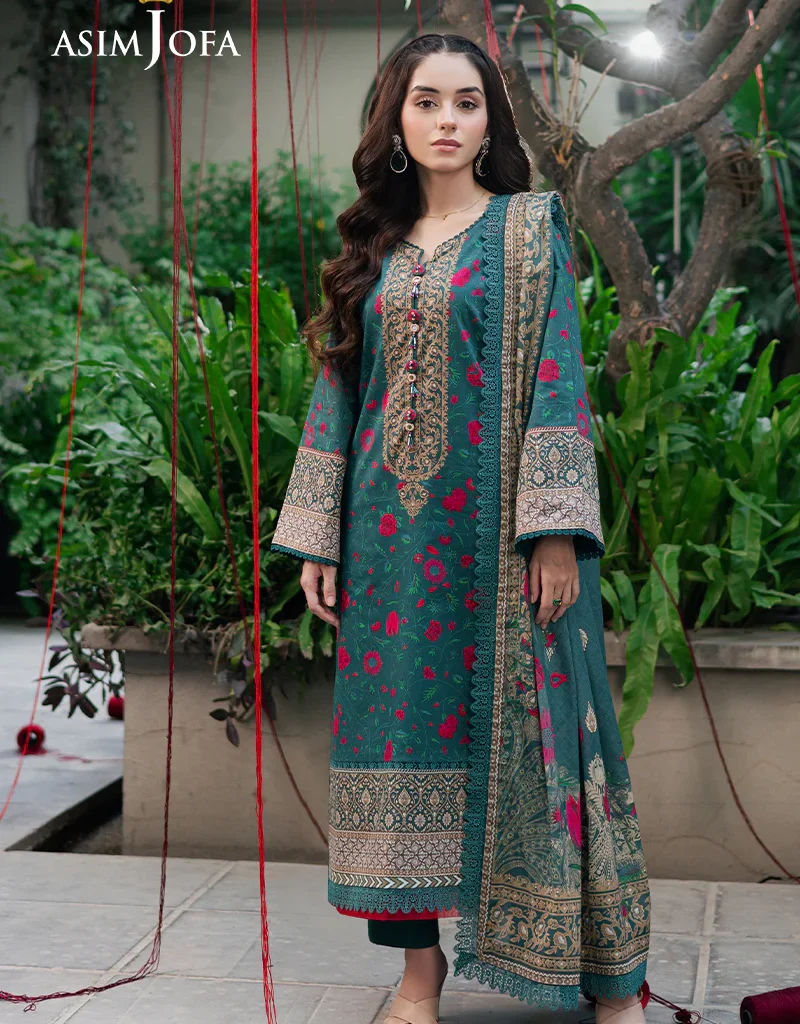 Asim Jofa Formal Wear Stitched Lawn Printed Suit