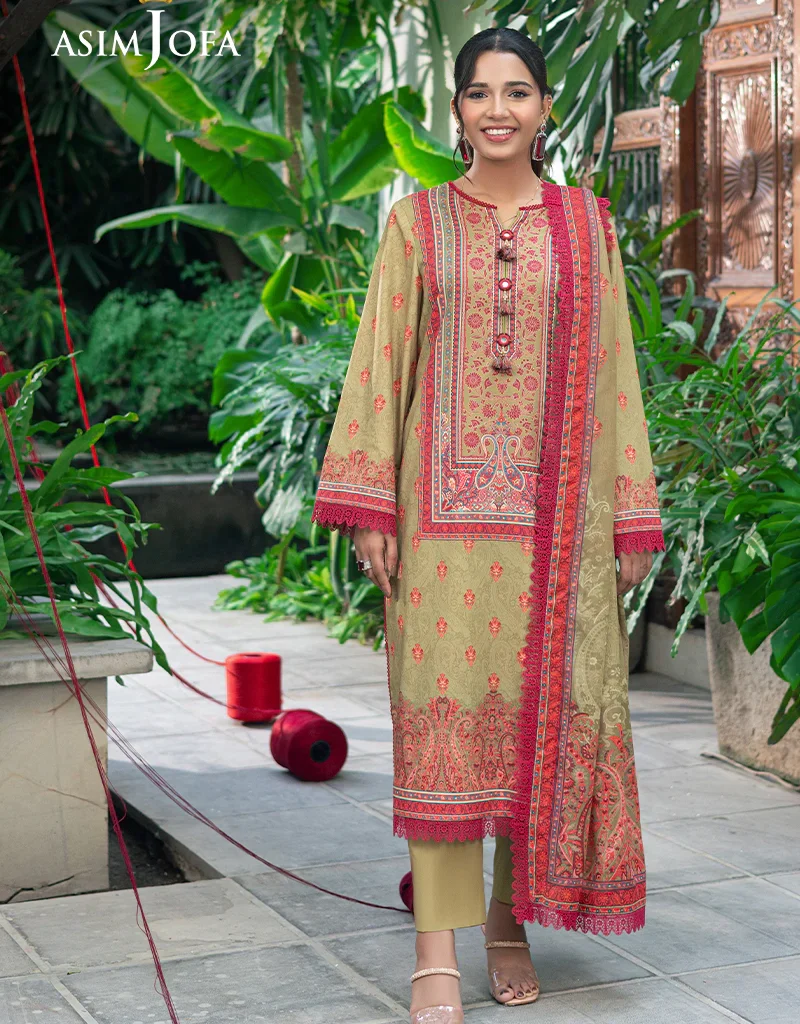 Asim Jofa AJGB-01 Lawn Printed Vol 4 Latest Collection 2024