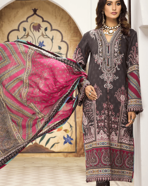 Luxury Lawn Intermix Stiched Salwar Kameez Suit Latest Collection 2022