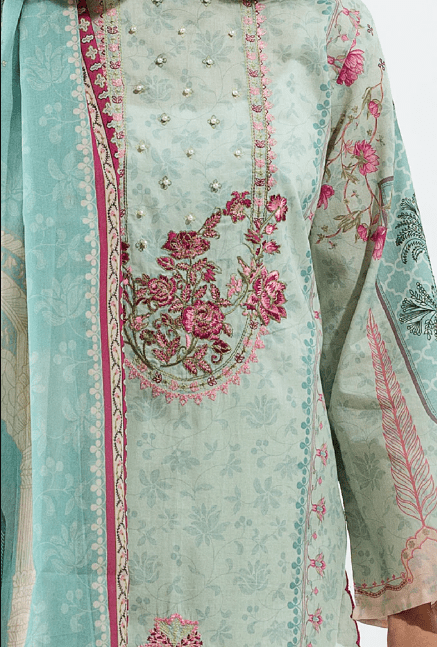 Alternative view of Lawn Salwar Kameez Embroidered Lawn Suit Summer Eid Collection 2022