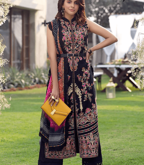 Alternative view of Asim Jofa Orignal Stiched Lawn Embroidered Suit Latest Luxury Collection 2022