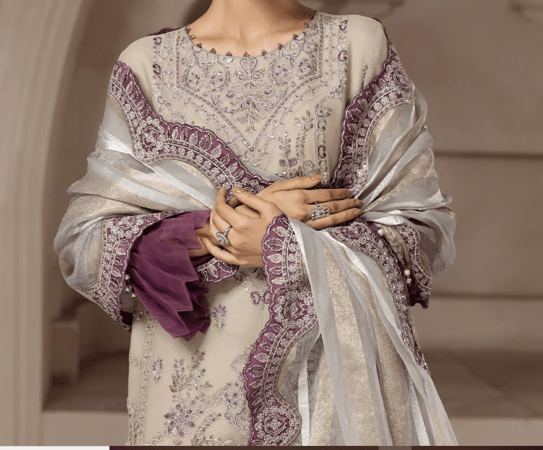Alternative view of Party Wear Chiffon Salwar Kameez Suit Latest Collection 2022