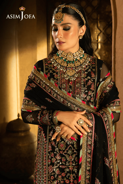 Alternative view of Asim Jofa AJVF 01 Chiffon Collection 2023
