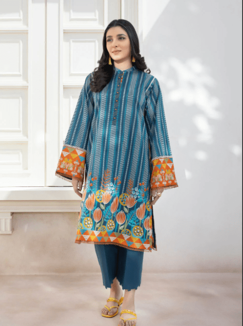 Printed Lawn Kurti Shirt Latest Summer Collection 2022 (V33)