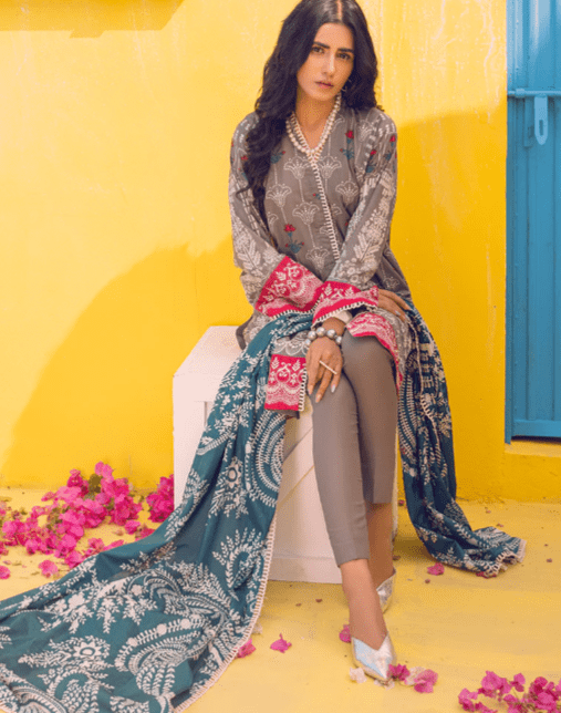 Alternative view of Lawn Printed Salwar Kameez Suit Summer Collection 2022 (162A)