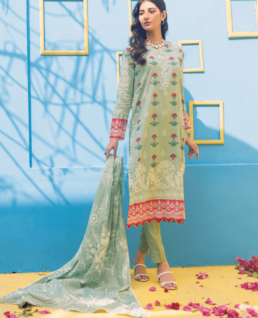 Lawn Printed Salwar Kameez Suit Summer Collection 2022  (162B)