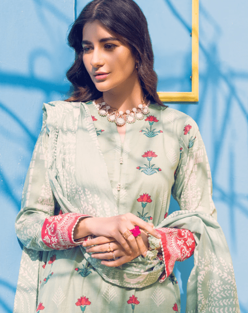 Alternative view of Lawn Printed Salwar Kameez Suit Summer Collection 2022  (162B)