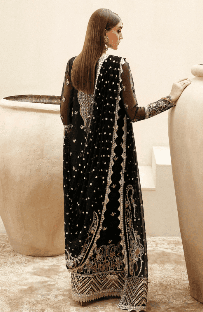 Alternative view of Afrozeh Black Reshma Shehnai Wedding Formals 24