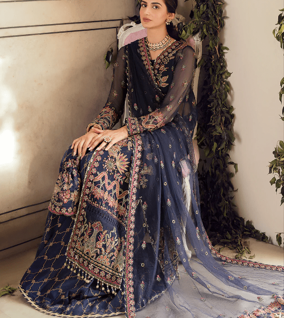 Alternative view of Party Wear Stiched Embroidered Chiffon Suit Latest Collection 2022