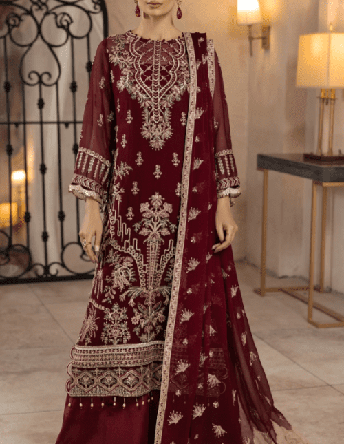 Alternative view of Party Wear Chiffon Salwar Kameez Suit Latest Collection 3