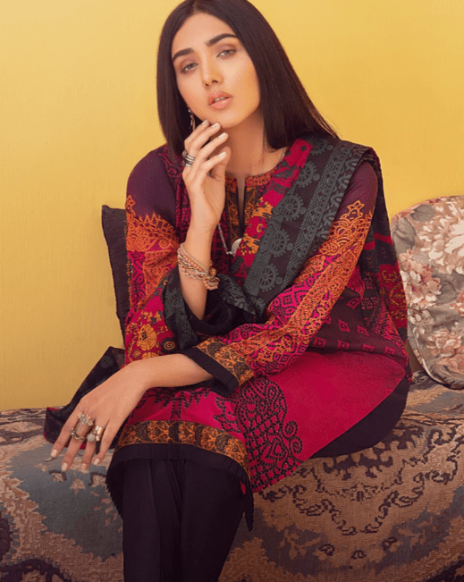 Alternative view of Lawn Printed Salwar Kameez Suit Summer Collection 2022 (36A)