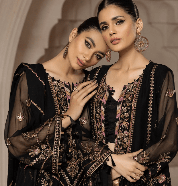 Alternative view of Party Wear Chiffon Shalwar Kameez Suit Latest Collection 4