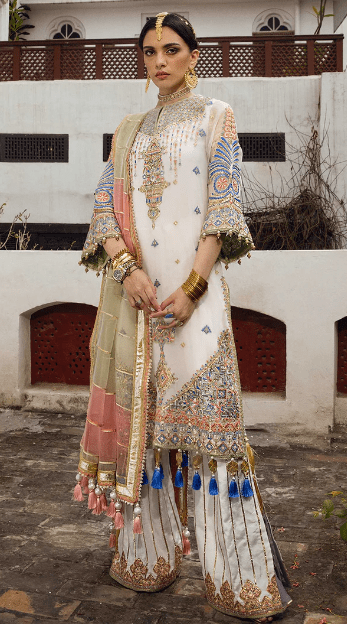 White salwar kameez 08 Latest Chiffon Collection