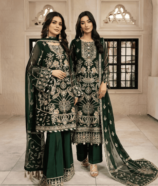 Alternative view of Party Wear Chiffon Salwar Kameez Suit Latest Collection 2022