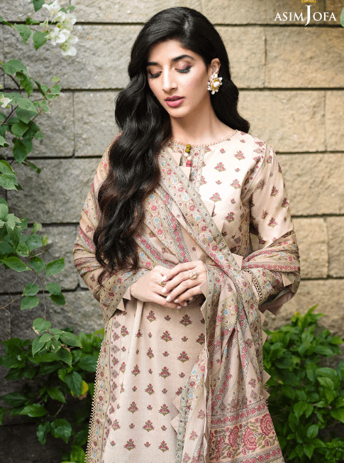 Alternative view of Asim Jofa Printed Stitched Lawn Suit AJRP-33