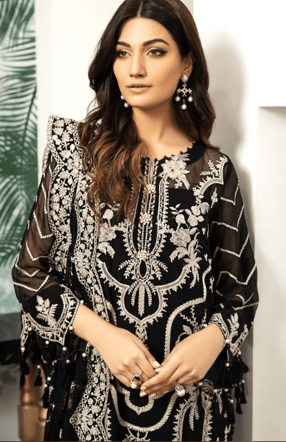 Alternative view of Party Wear Chiffon Salwar Kameez Suit Latest Collection 7