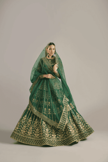 Green Lehenga For Wedding Latest Collection 2024