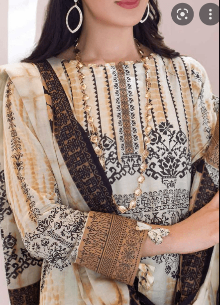 Alternative view of LAWN FORMAL WEAR PRINTED SUIT LATEST COLLECTION 2022 (90A)