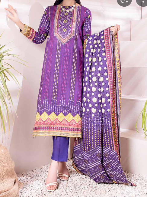 LAWN FORMAL WEAR PRINTED SUIT LATEST COLLECTION 2022 (92B)