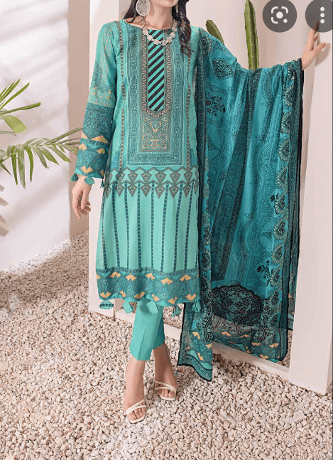 LAWN PRINTED SALWAR KAMEEZ SUMMER COLLECTION 2022 (96B)