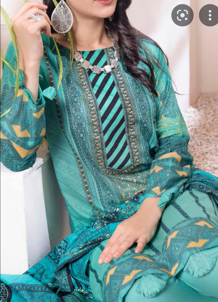 Alternative view of LAWN PRINTED SALWAR KAMEEZ SUMMER COLLECTION 2022 (96B)