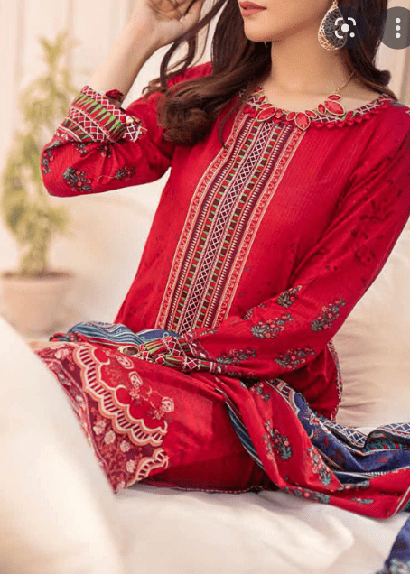 Alternative view of LAWN FORMAL WEAR PRINTED SUIT LATEST COLLECTION 2022 (99B)