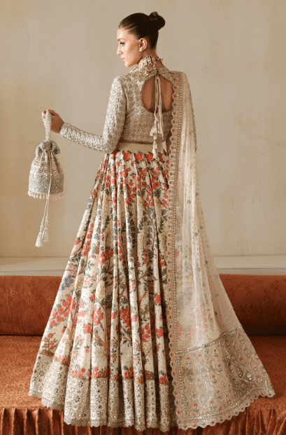 Alternative view of Anushka Sharma Floral Lehenga Latest Weeding Collection 2024