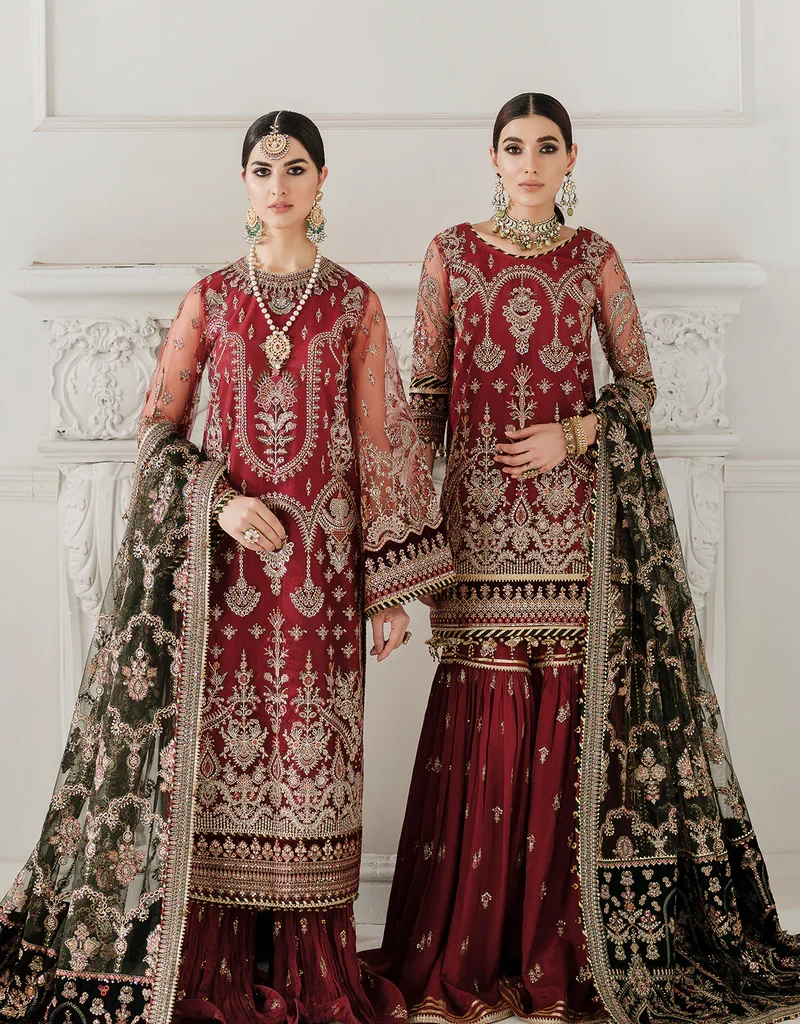 Baroque Pk CH10-07 Embroidered Net CH10-07 Stitched Dress Usa