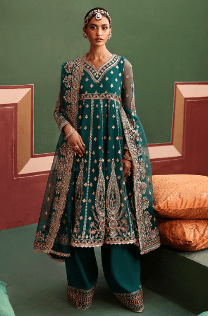 Dark Green Lehenga Latest WEEDING COLLECTION 2024