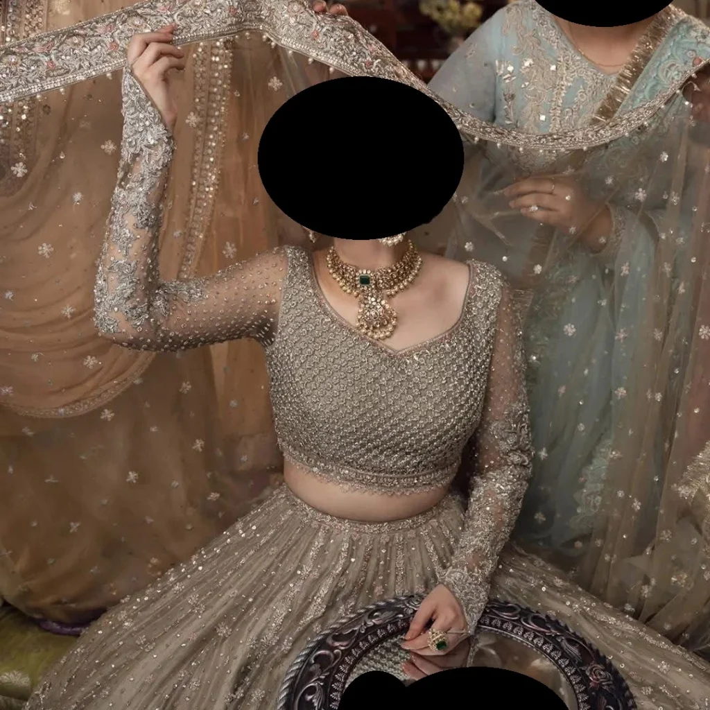 Alternative view of Elegant Brown Lehenga for Women – Wedding & Party Wear in USA